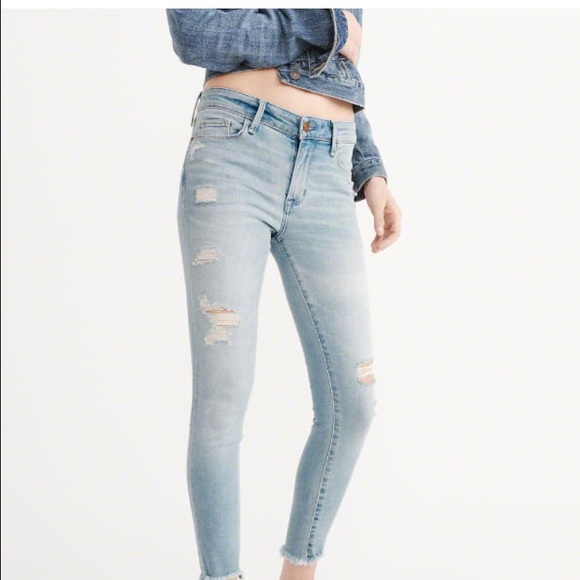 abercrombie harper ankle jeans